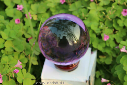 40-100mm Natural Purple Obsidian Sphere Large Crystal Ball Healing Stone
