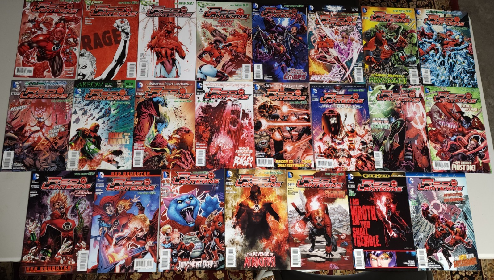 Red Lanterns Comic Book Lot VF/NM DC Comics 2011-214