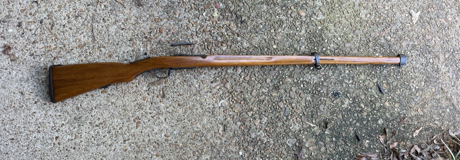 WW2 Japanese Arisaka Type 38 Wood Stock W/ Barrel Bands And Triggerguard
