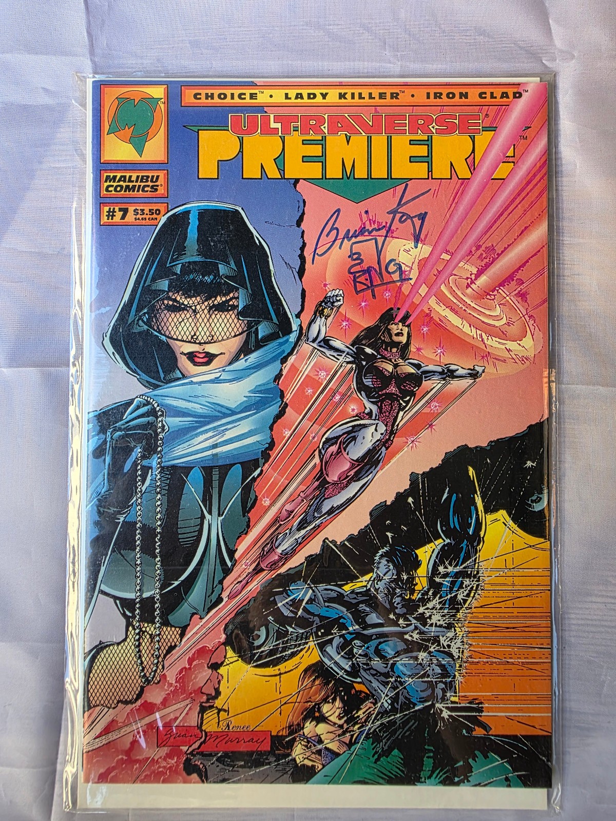 Ultraverse Premiere #7 (Oct 1994), Signed By Brian Kong, VF+/NM