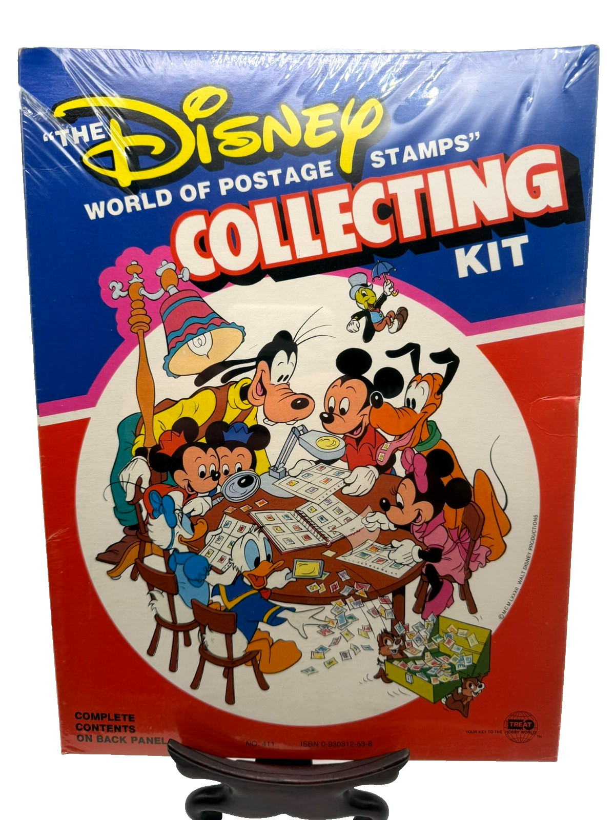 Vintage 80\'s Disney World of Postage Stamp Collecting Kit NEW