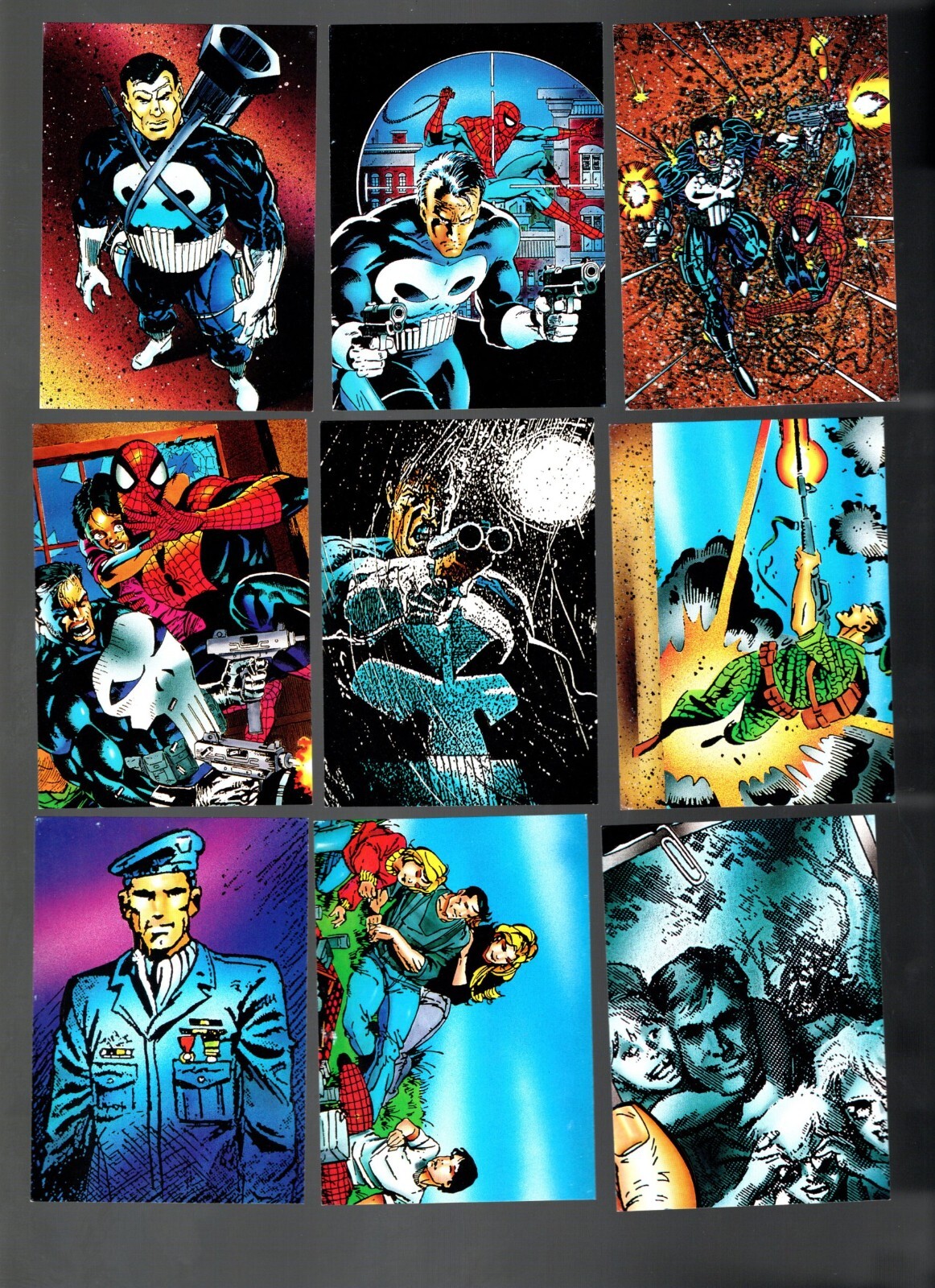 1992 COMIC IMAGES THE PUNISHER (WAR JOURNAL ENTRY) 90-CARD BASE SET NM/MINT