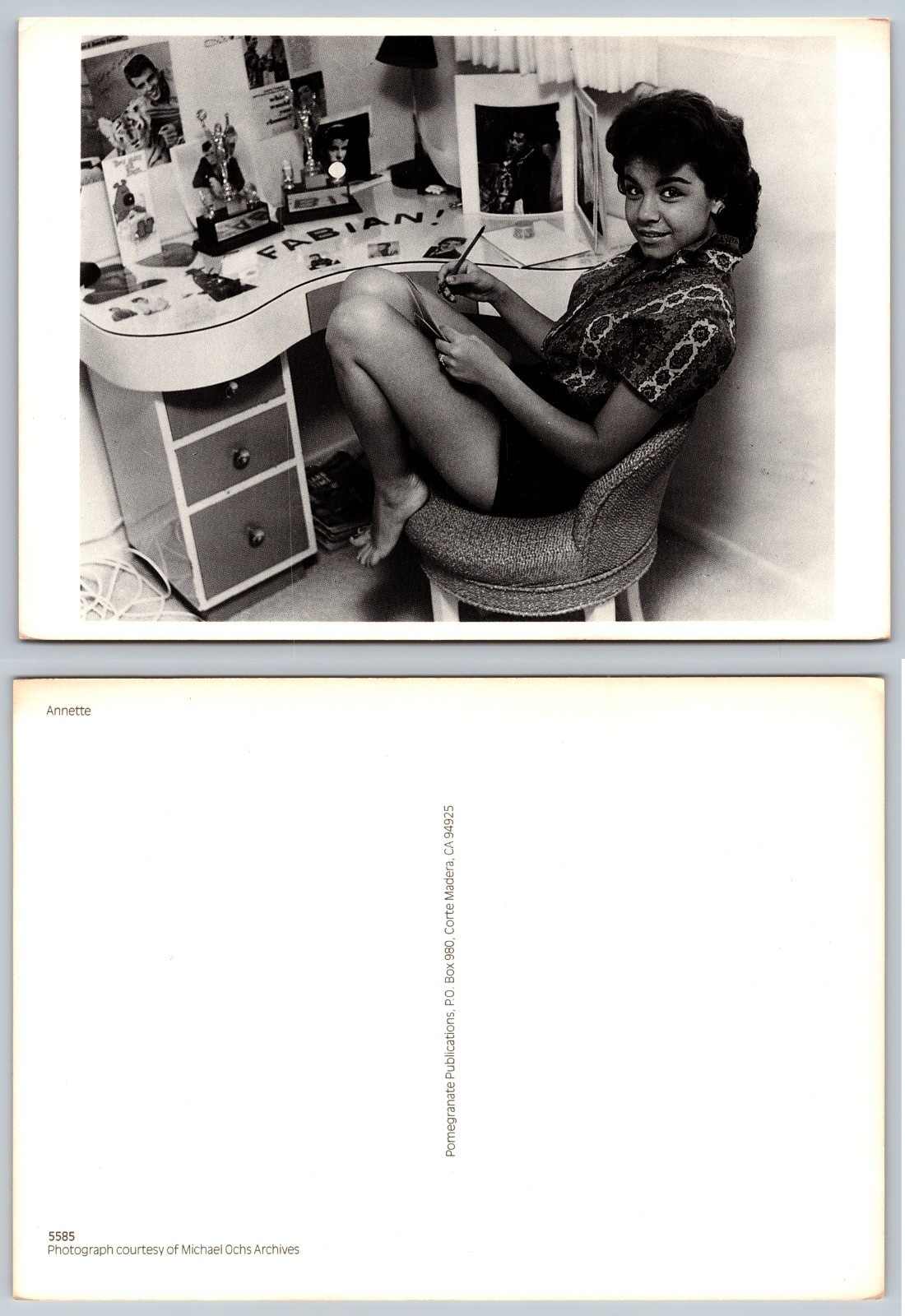 Continental Annette Desk Portrait Postcard