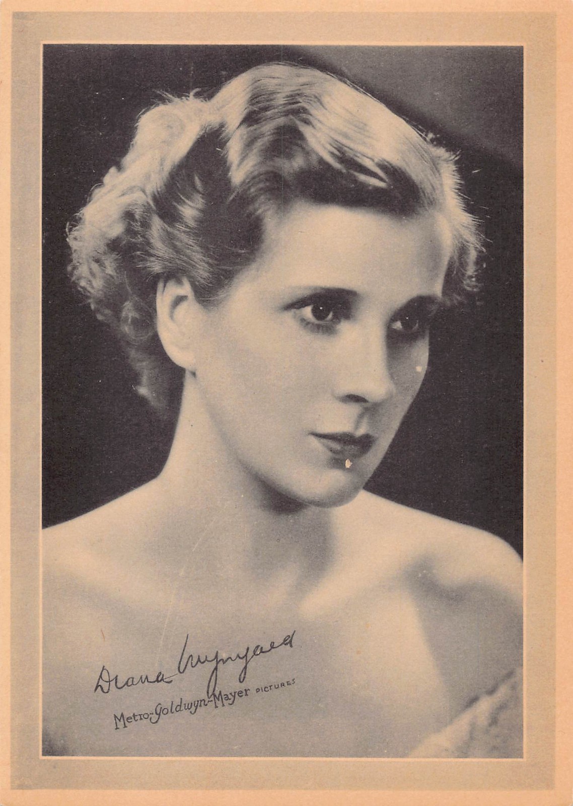 MGM Metro Goldwyn Mayer \'30s Promo 5x7 Vintage Black & White Print Diana Wynyard