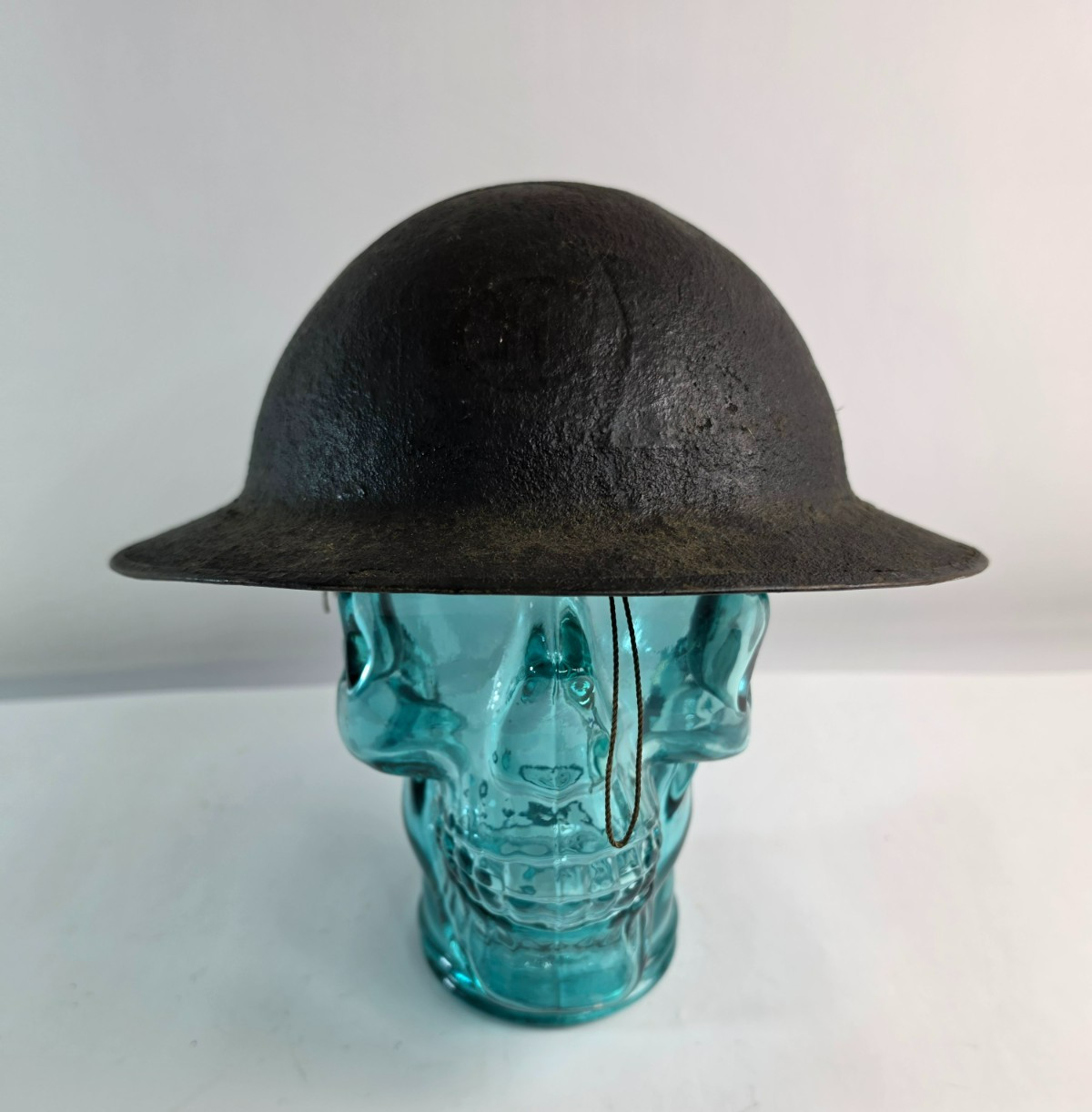 WWI US Army AEF M1917 Helmet Painted Infantry Division