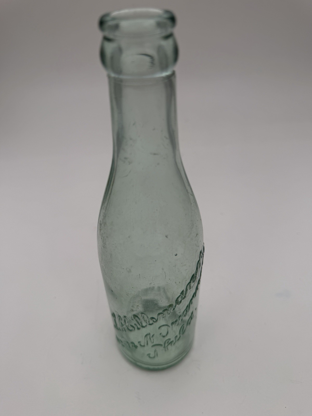 Vintage Beer Bottle L Hillemann Phila 9 OZ Embossed Pre Prohibition SHIP FREE US
