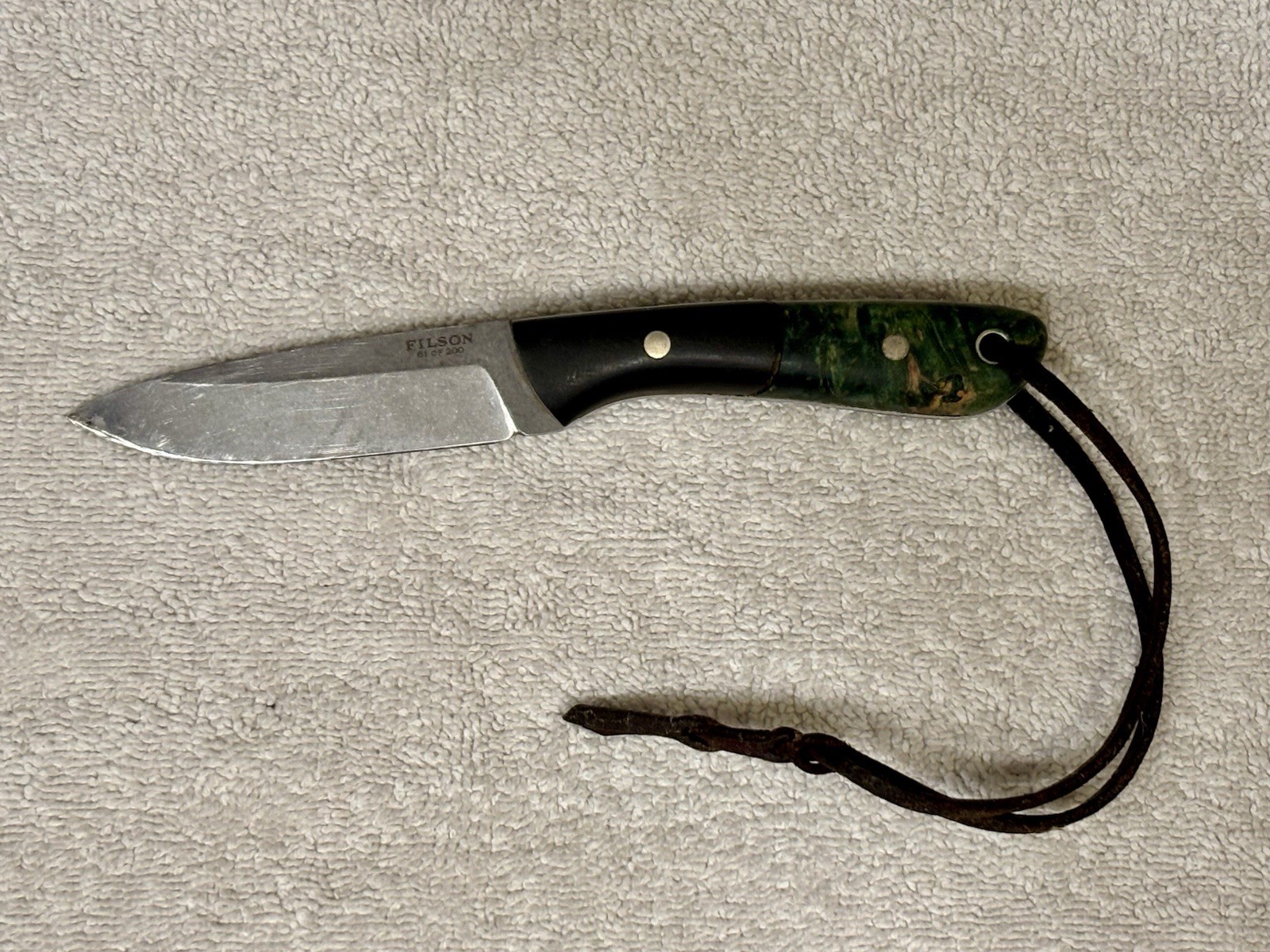 RARE Filson Graycloud N690 - 61 of 200 -Hunting Knife - LOOK - FAST SHIPPING