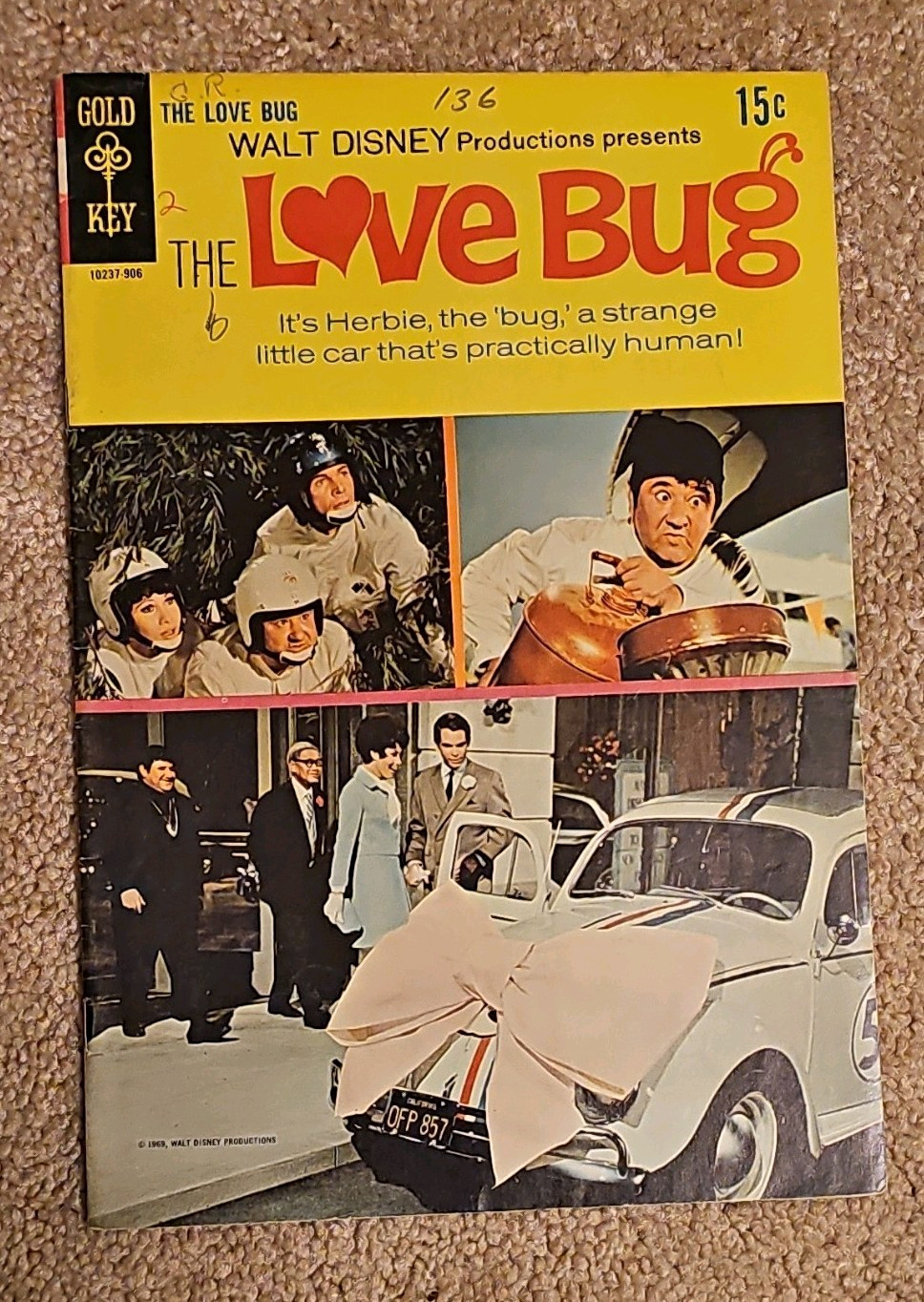Gold Key Walt Disney The Love Bug Herbie Silver Age 1969 Single Issue