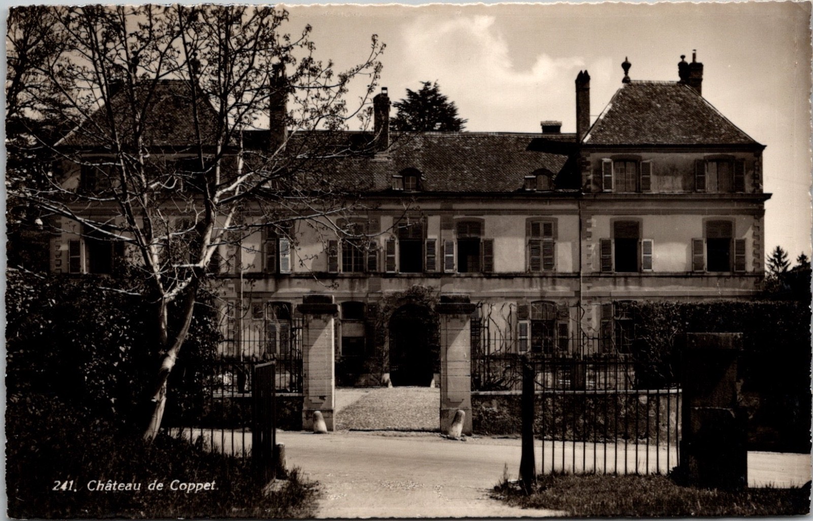 Vintage RPPC Chateau de Coppet Switzerland Postcard Sartorial Geneva Unposted 