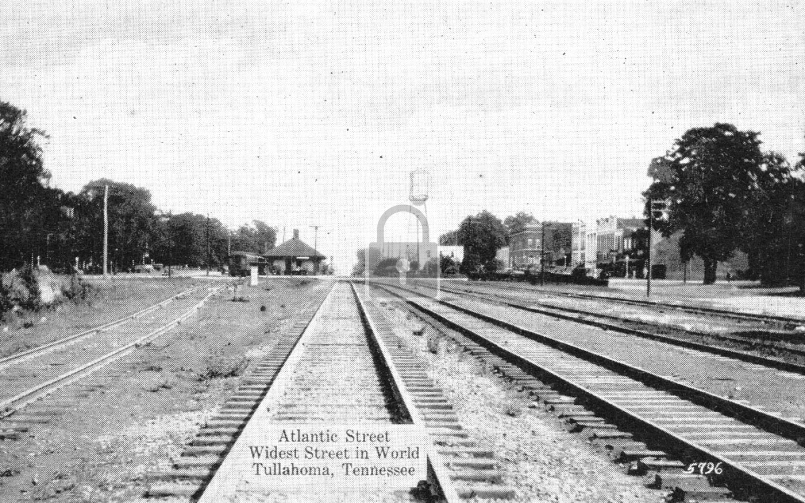 Railroad Train Station Depot Tracks Tullahoma Tennessee TN - Reprint