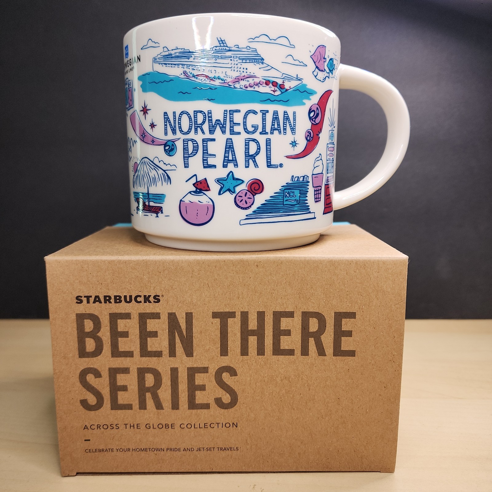 Starbucks Been There Series Norwegian Pearl Mug 14oz With Box NCL Cruise