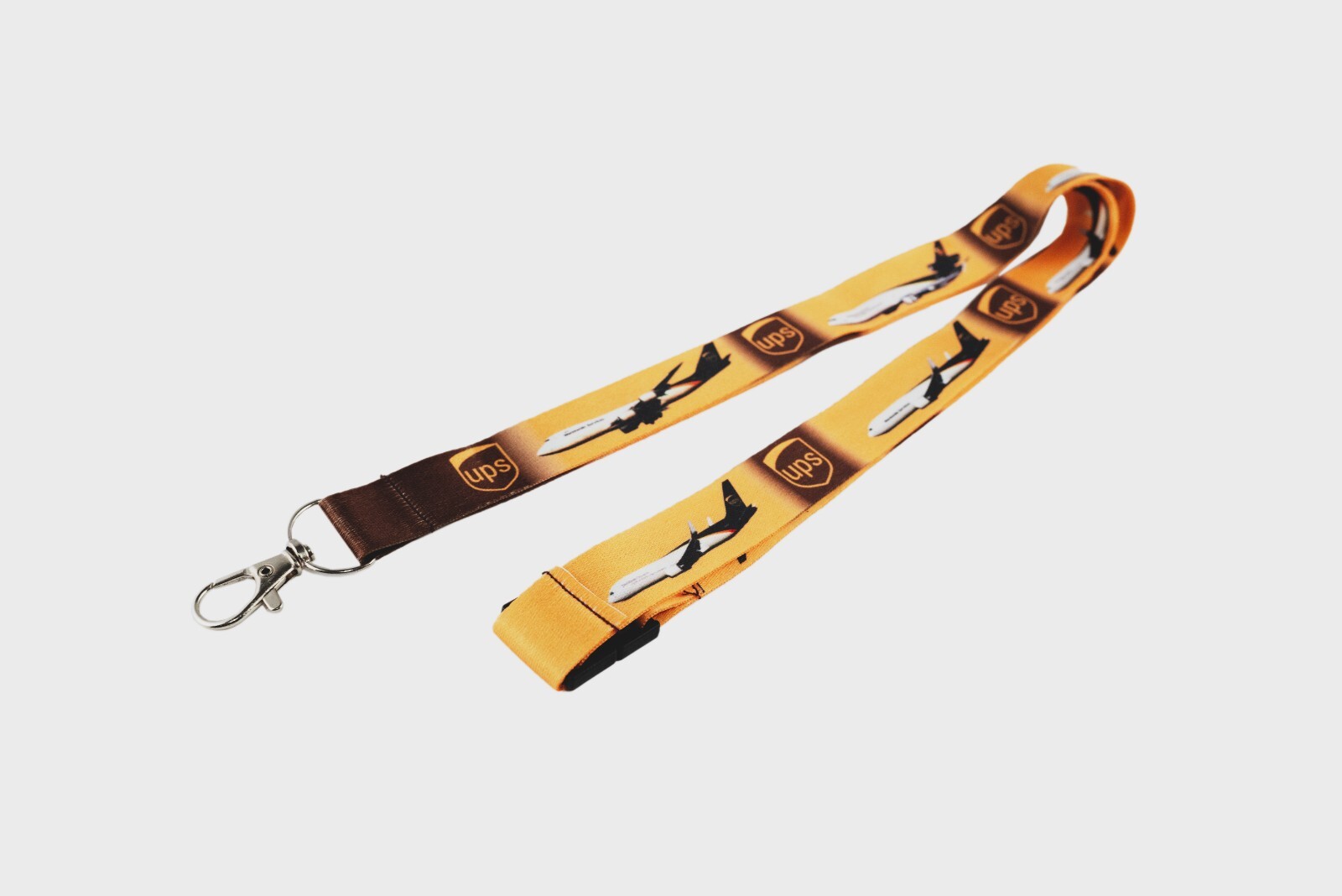 UPS United Parcel Service Official Lanyard Neck Strap ID Badge Holder - Made USA