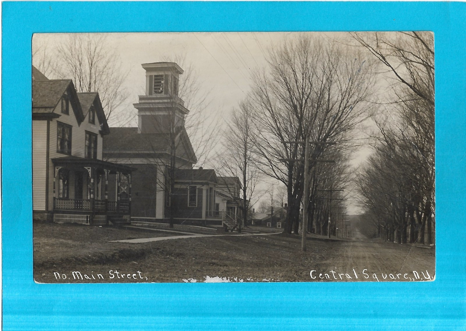 Vintage Photo Postcard-Main Street, Central Square, New York
