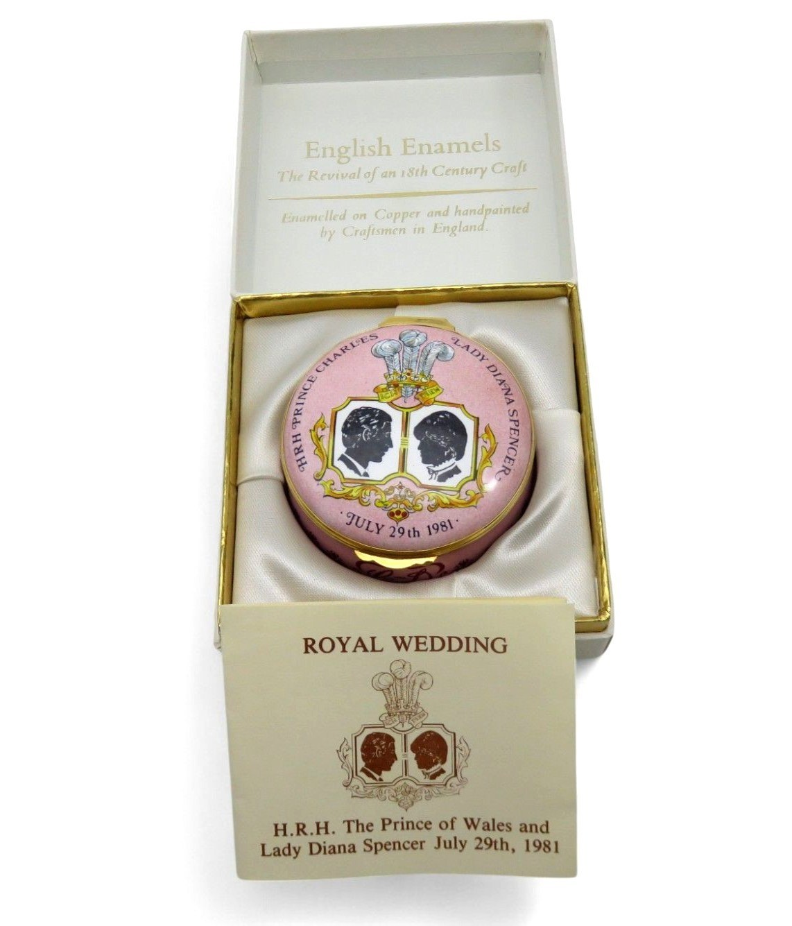 Crummles Enamel Lady Diana & Charles 1981 Wedding #116/500
