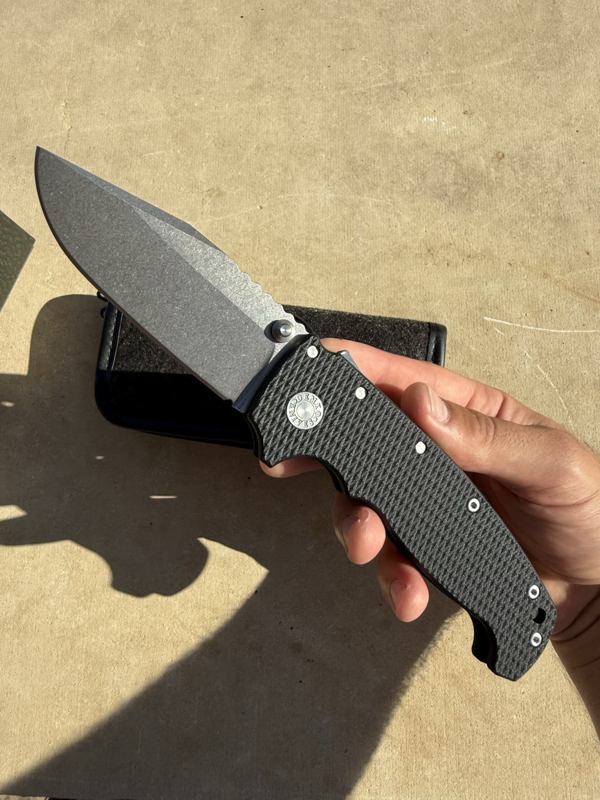 Demko AD20 XXX Shark-Lock CPM-3V Clip Point Black G10