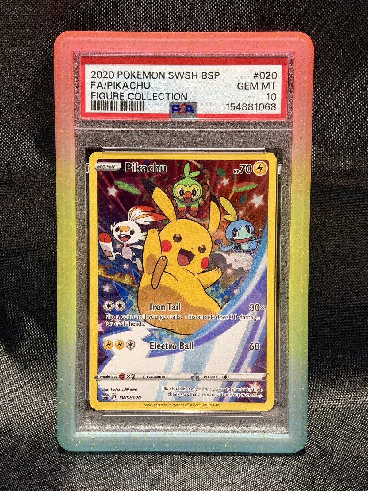 Pokémon TCG 2020 Pikachu SWSH020 Full Art Promo Holo PSA 10 NEW CERT