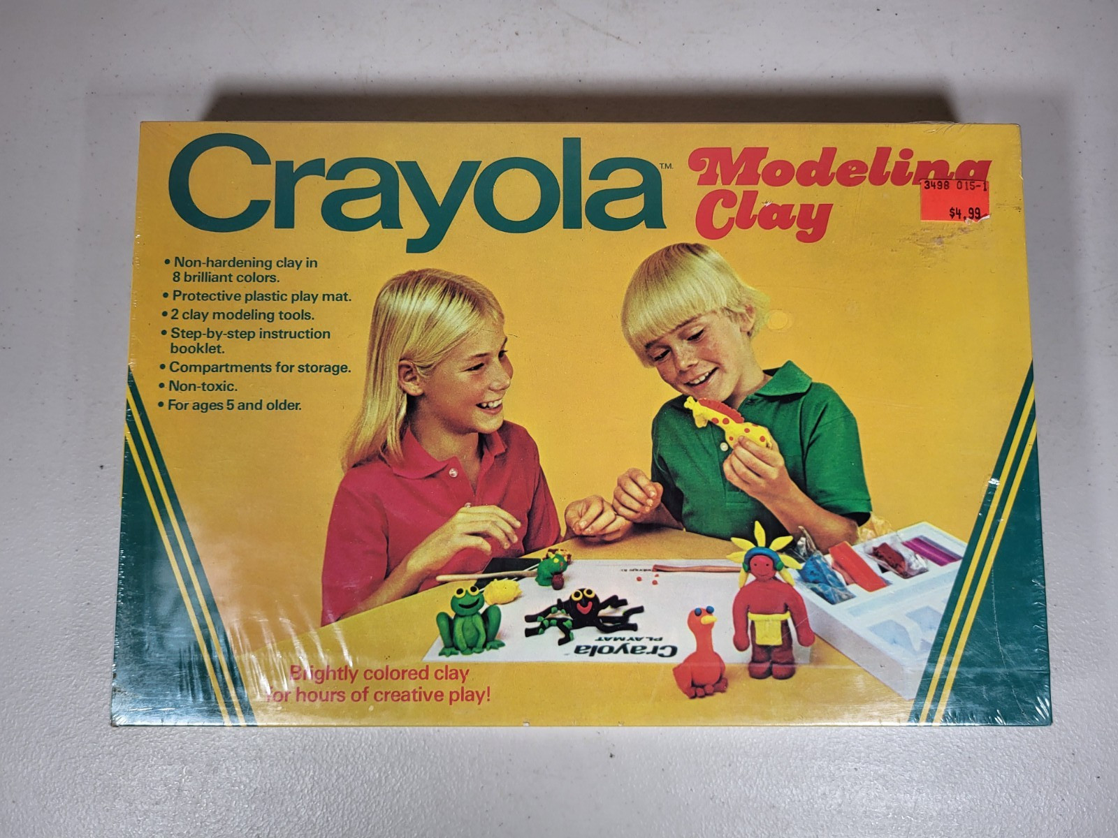 Vintage 1978 Crayola Modeling Clay Sealed Box