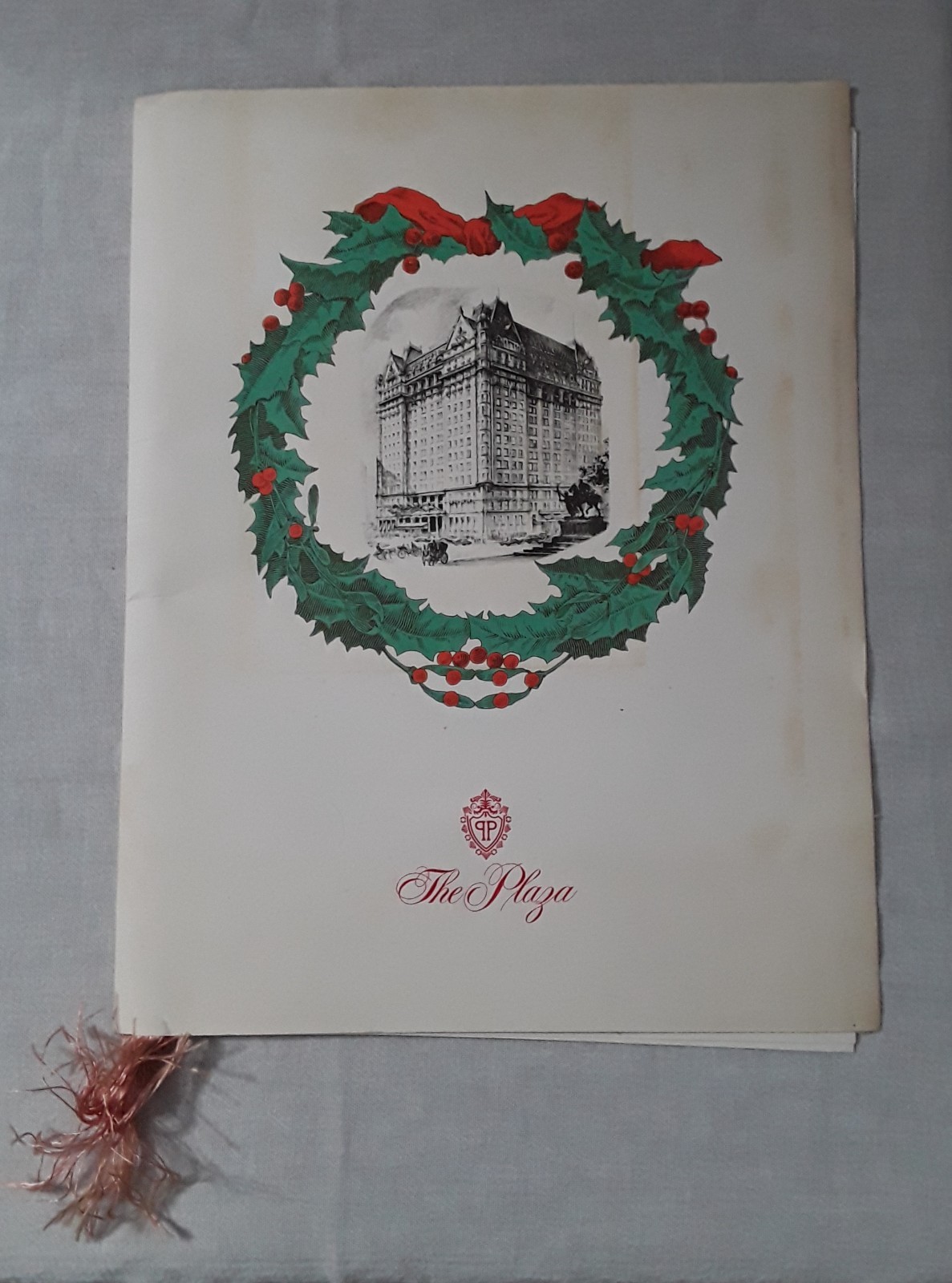 1969 THE PLAZA HOTEL OAK ROOM MENU NEW YORK