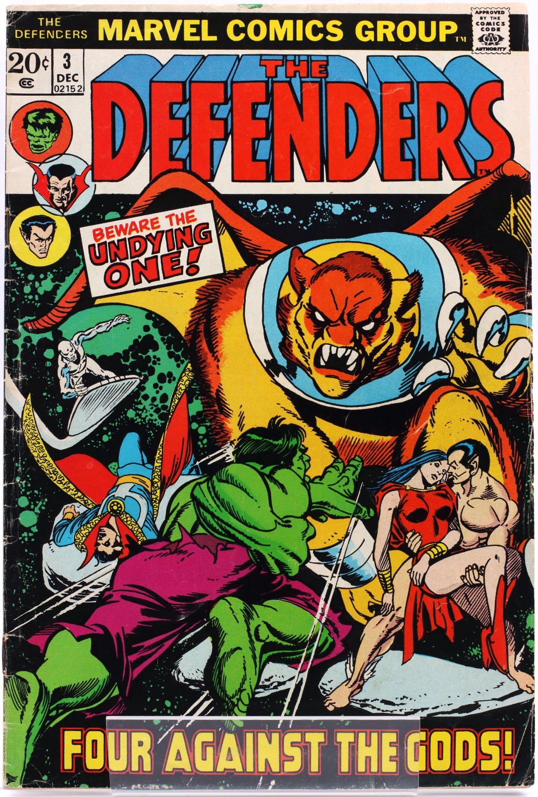 DEFENDERS #3 • [3.5] • 1972 • Gil Kane • MARVEL BRONZE AGE • 1st Printing