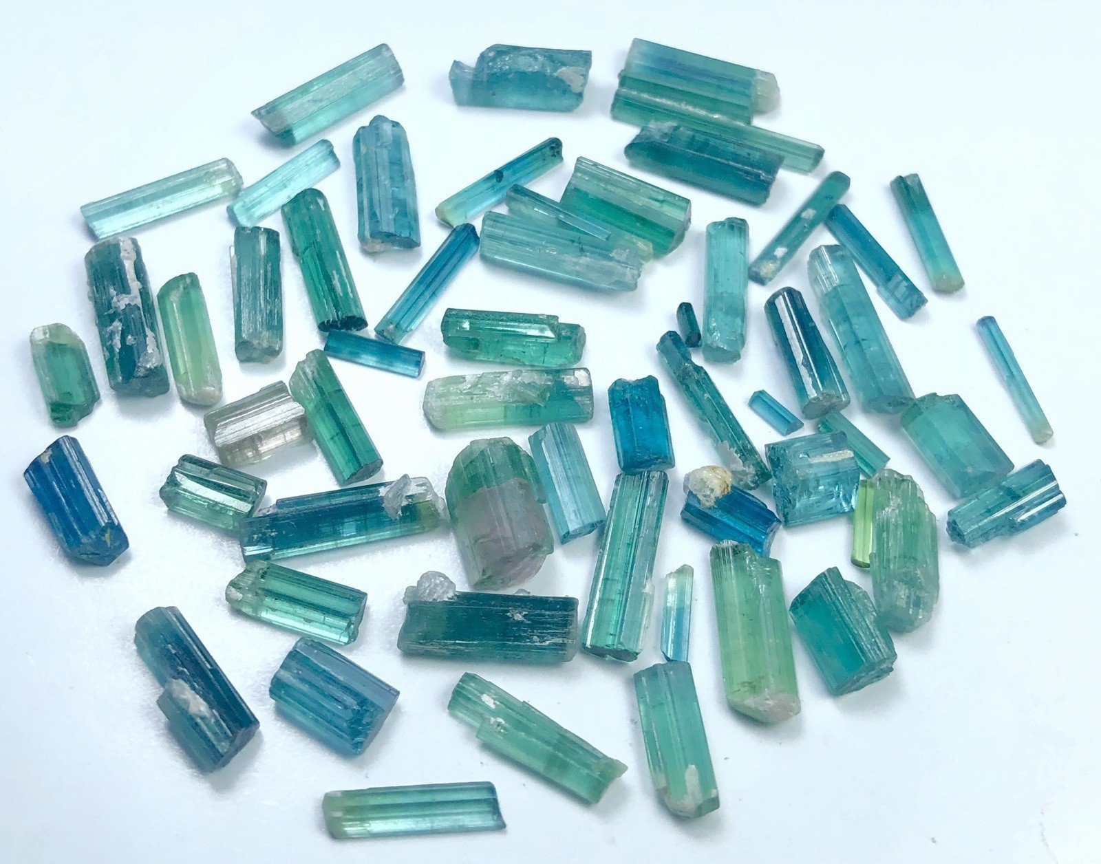50 CRT Beautiful Mix Color Tourmaline Crystal Lot From Afghanistan |