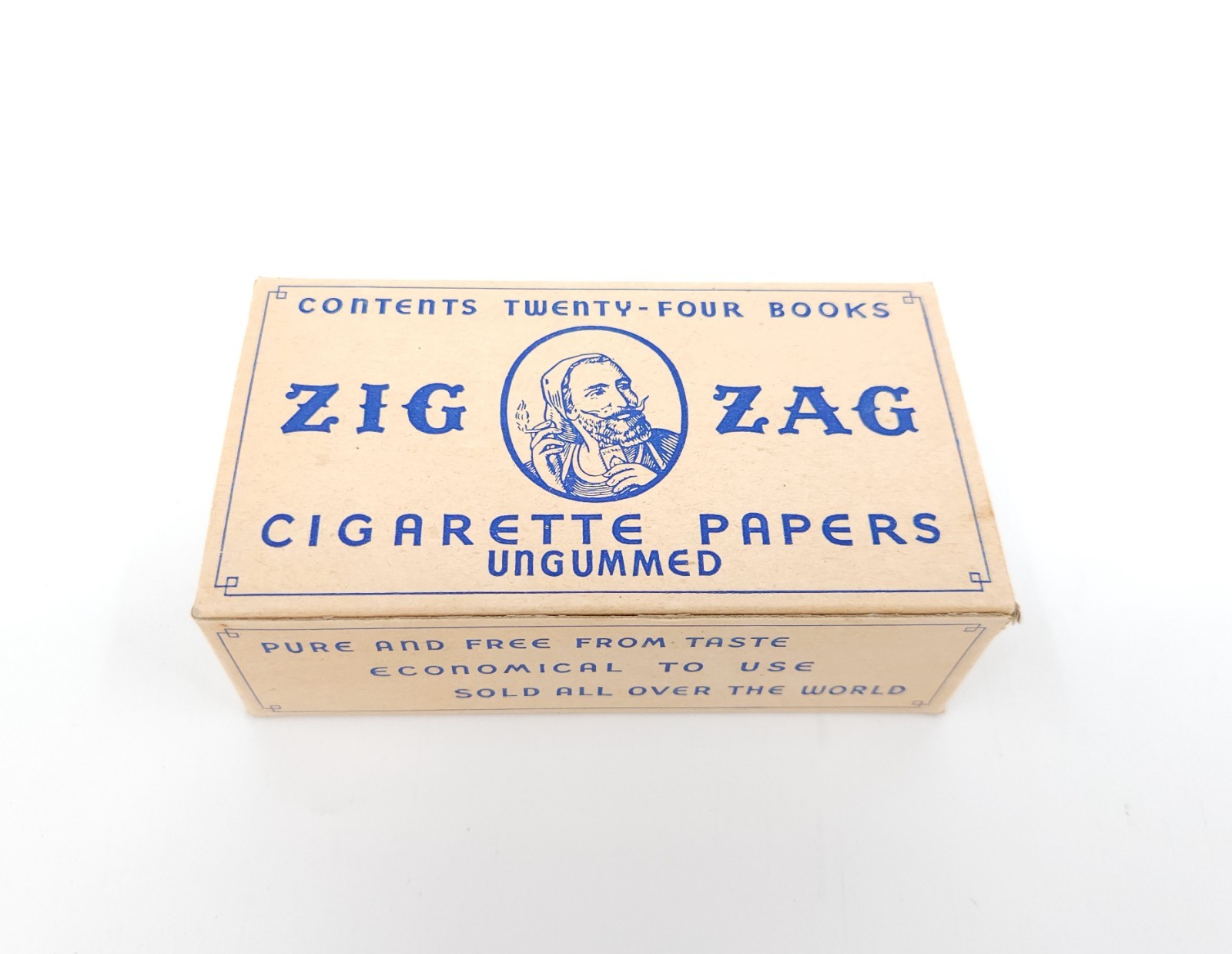 Pristine WWII Zig Zag Phebus Egyptien Cigarette Papers Display Box Full 24 Mint