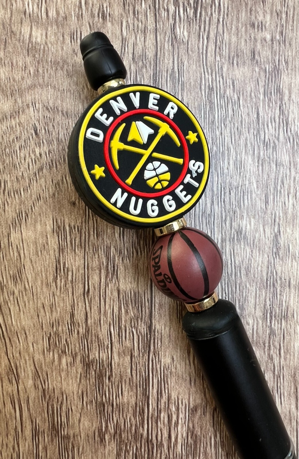 Sports Basketball pen Custom beaded pen. Gifts, basket filler, collect