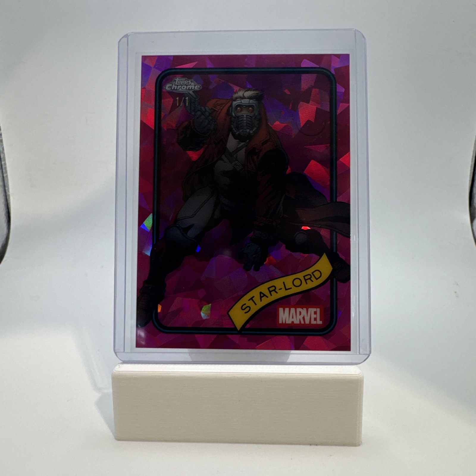 2025 Topps Chrome Marvel Sapphire - Star-Lord #104 1/1 PINK PADPARADSCHA