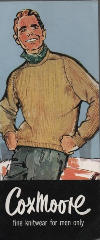 Vintage Coxmoore Men\'s Knitwear Fashion Brochure Sweaters 1950s British