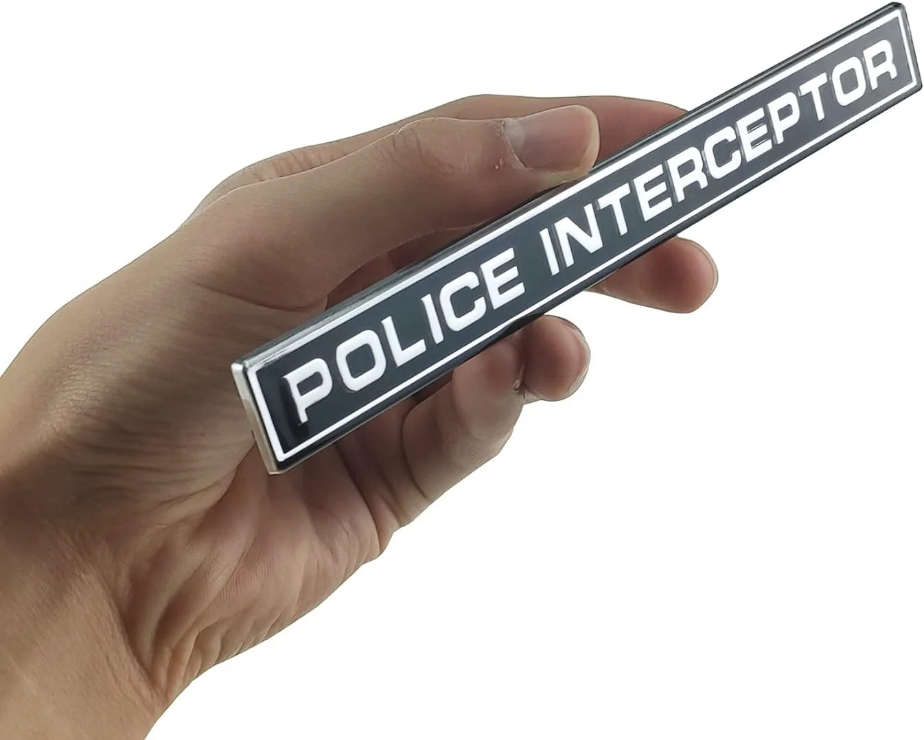 Fits for Crown Victoria 1Pc Police Interceptor Emblem 3D Badge Decal Sticker (Bl