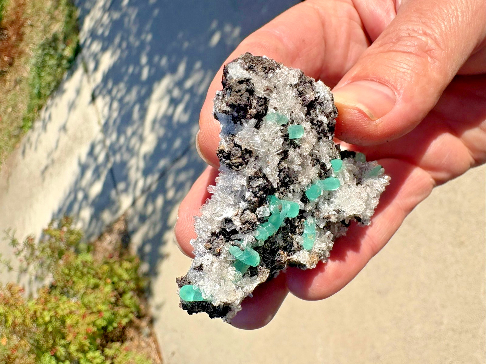 Smithsonite, blue, \ Smithsonite, blue, \