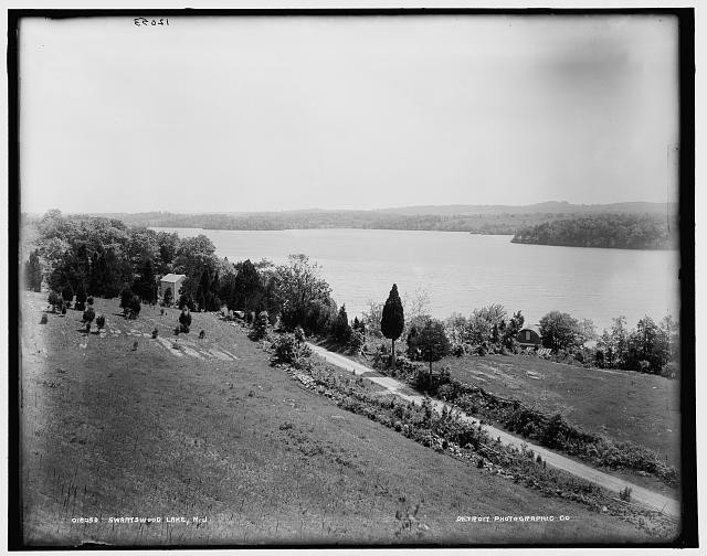 Swartswood Lake New Jersey 1900s Lake View Hills Detroit Publishing Co