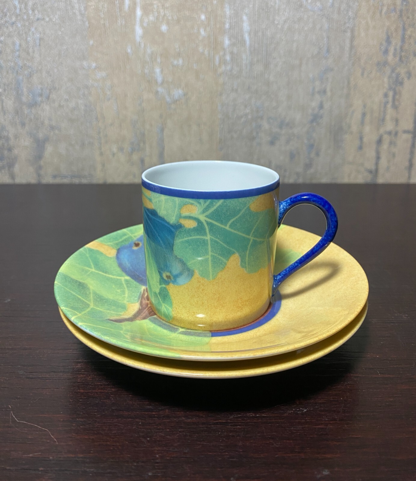 Limoge Laure Japy Figari Expresso Demitasse Cup & 2 Saucers Paris