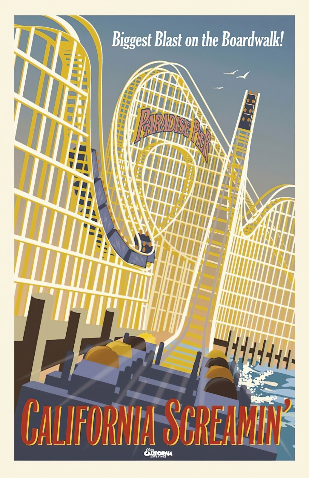 California Screamin Disney Wall Art Poster