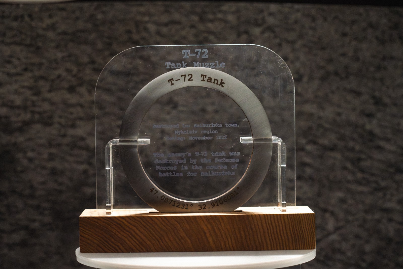 T-72 Tank Barrel, Destroyed in Ukraine, Handmade Battle Tank Installation