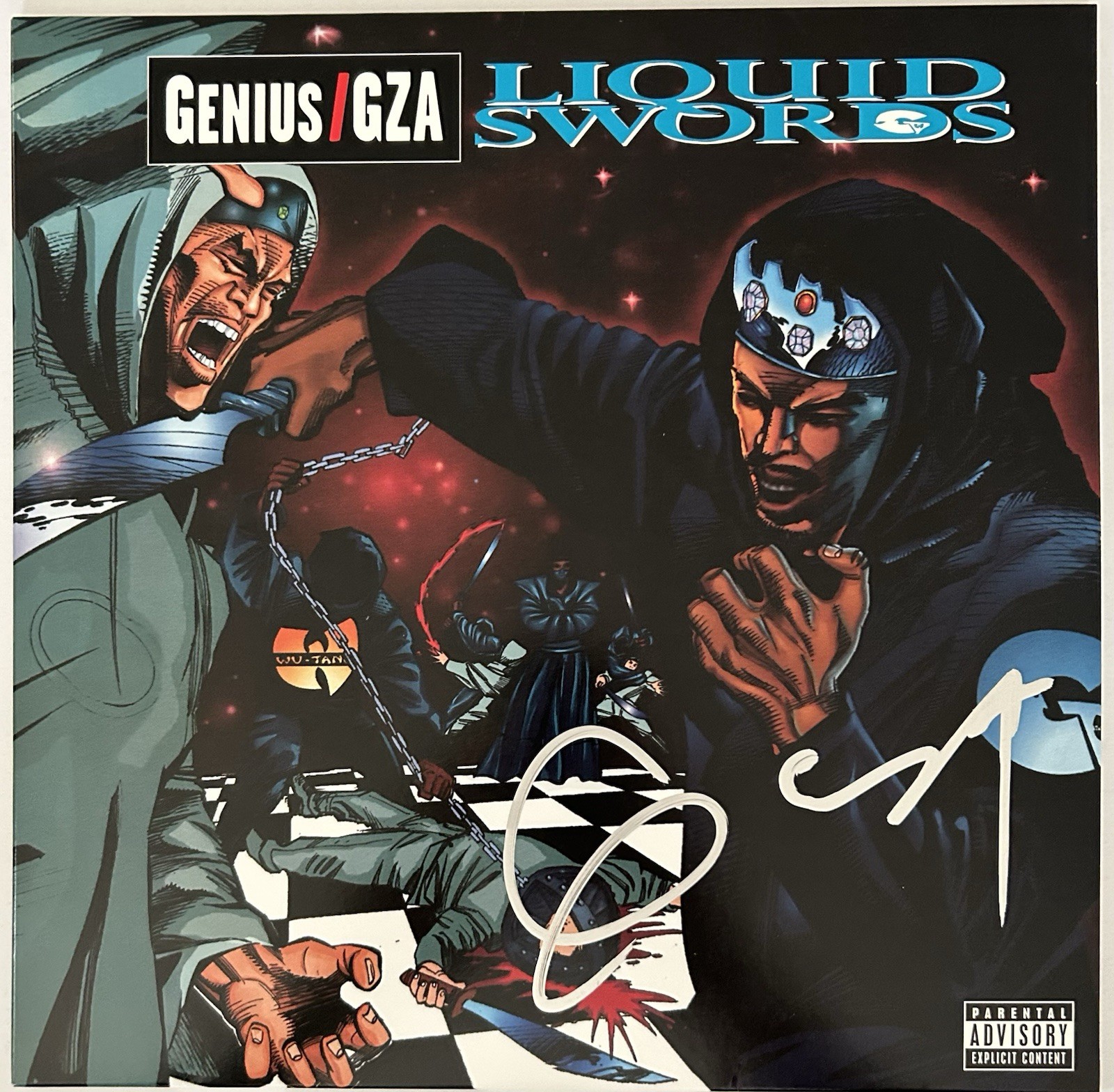 GZA SIGNED LIQUID SWORDS VINYL LP WU TANG CLAN GENIUS RARE HIP HOP - BECKETT COA