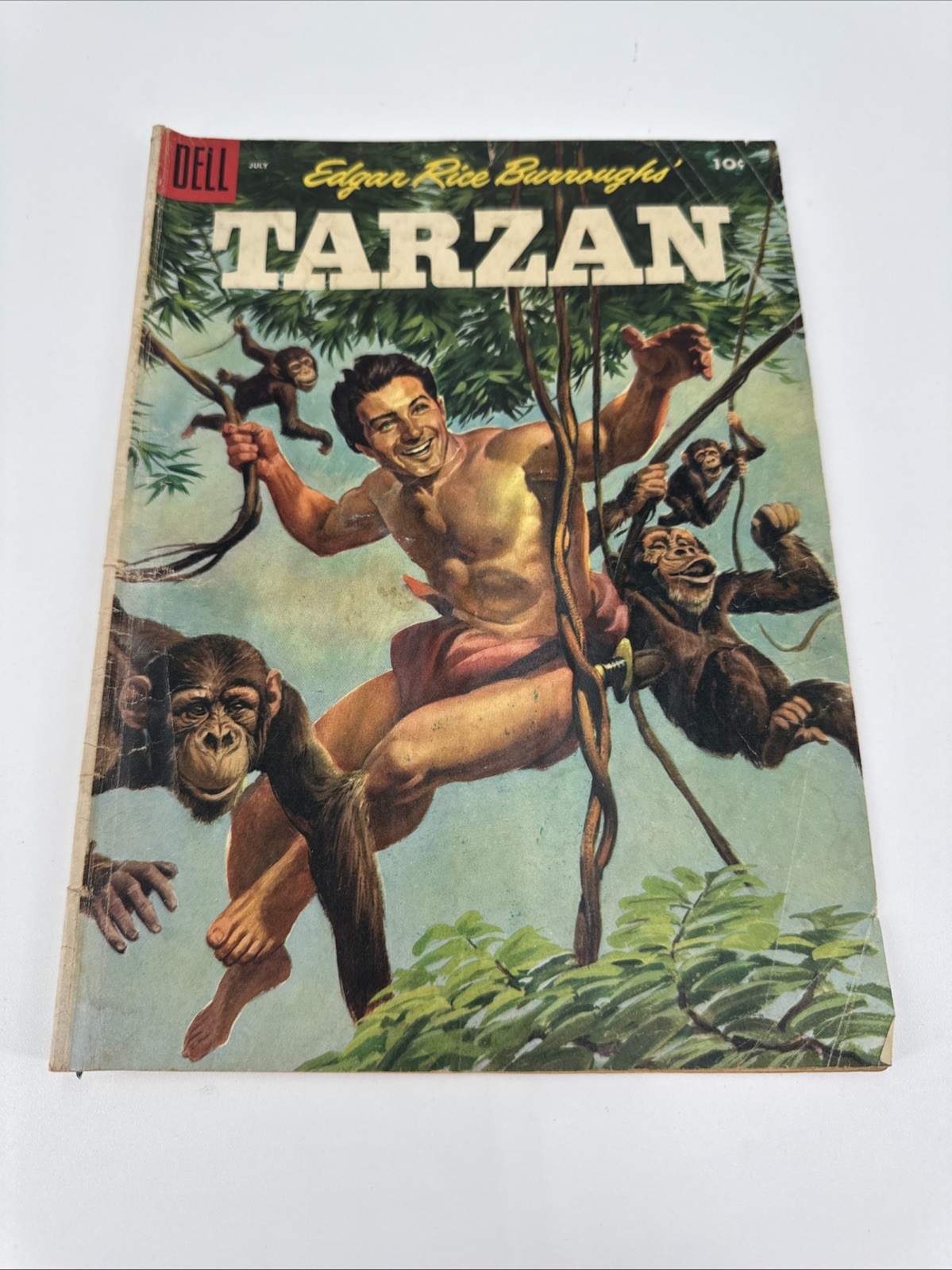 TARZAN #70 Dell Comics 1955 EDGAR RICE BURROUGHS 10c Cover Fast Shipping