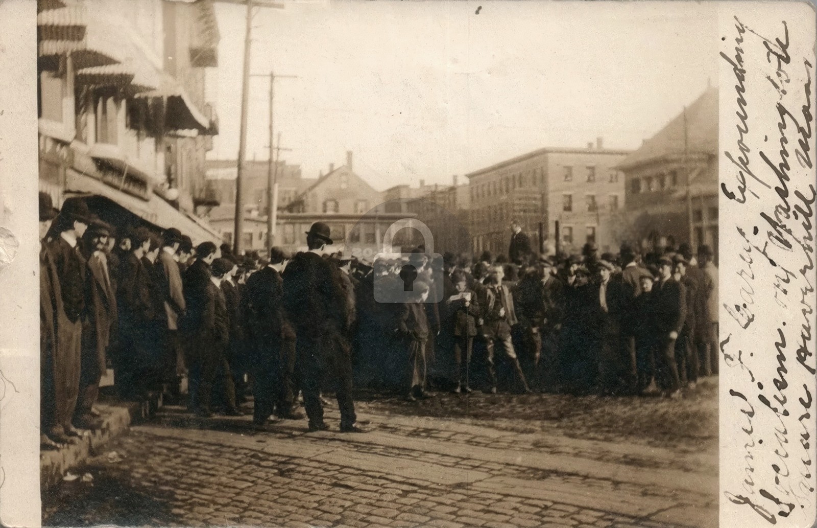 James F Carey Political SOCIALIST Speech LAWRENCE MA RPPC Photo Postcard COPY