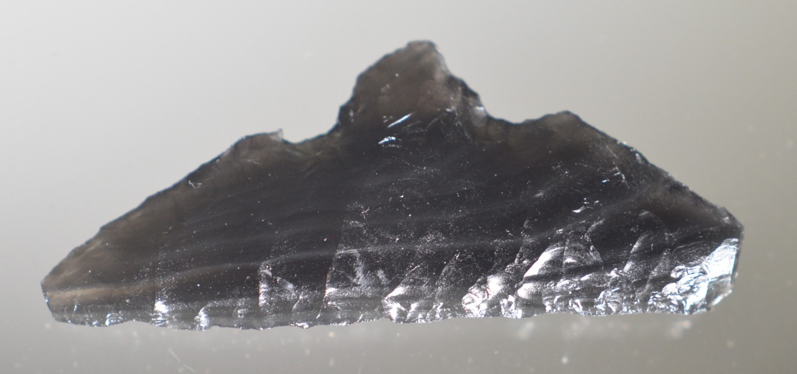 2.8 Inch Obsidian Knife Blade Primitive Tool Reproduction