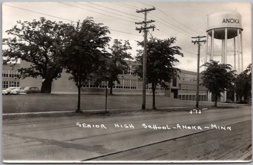 Vintage 1950s ANOKA, Minnesota Real Photo RPPC Postcard 