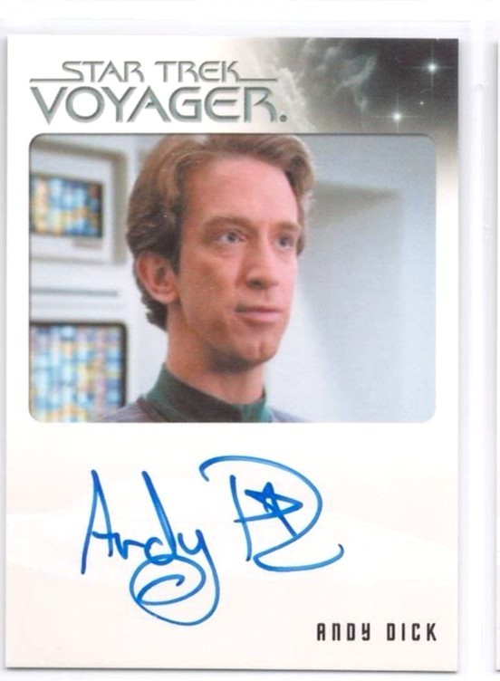 Star Trek Voyager Quotable autograph card Andy Dick