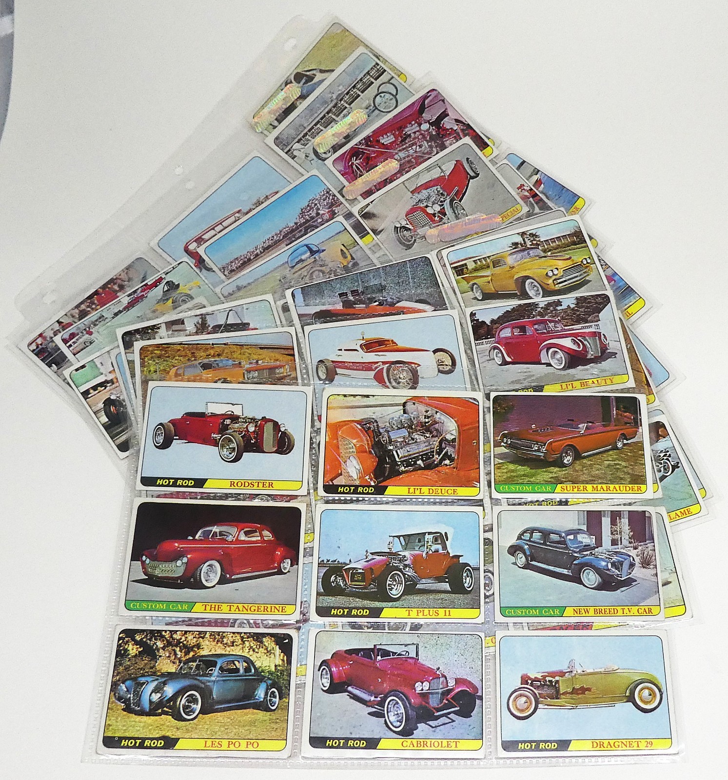 1968 Topps George Barris Kustom City  Hot Rods  Vintage Trading Card Set of 66