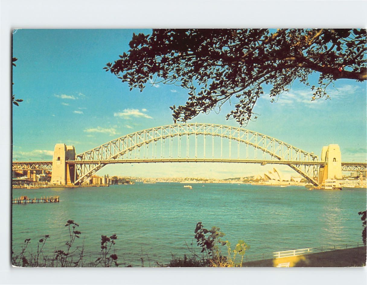 Postcard Syndes famous Harbour Bridge Sydney Australia