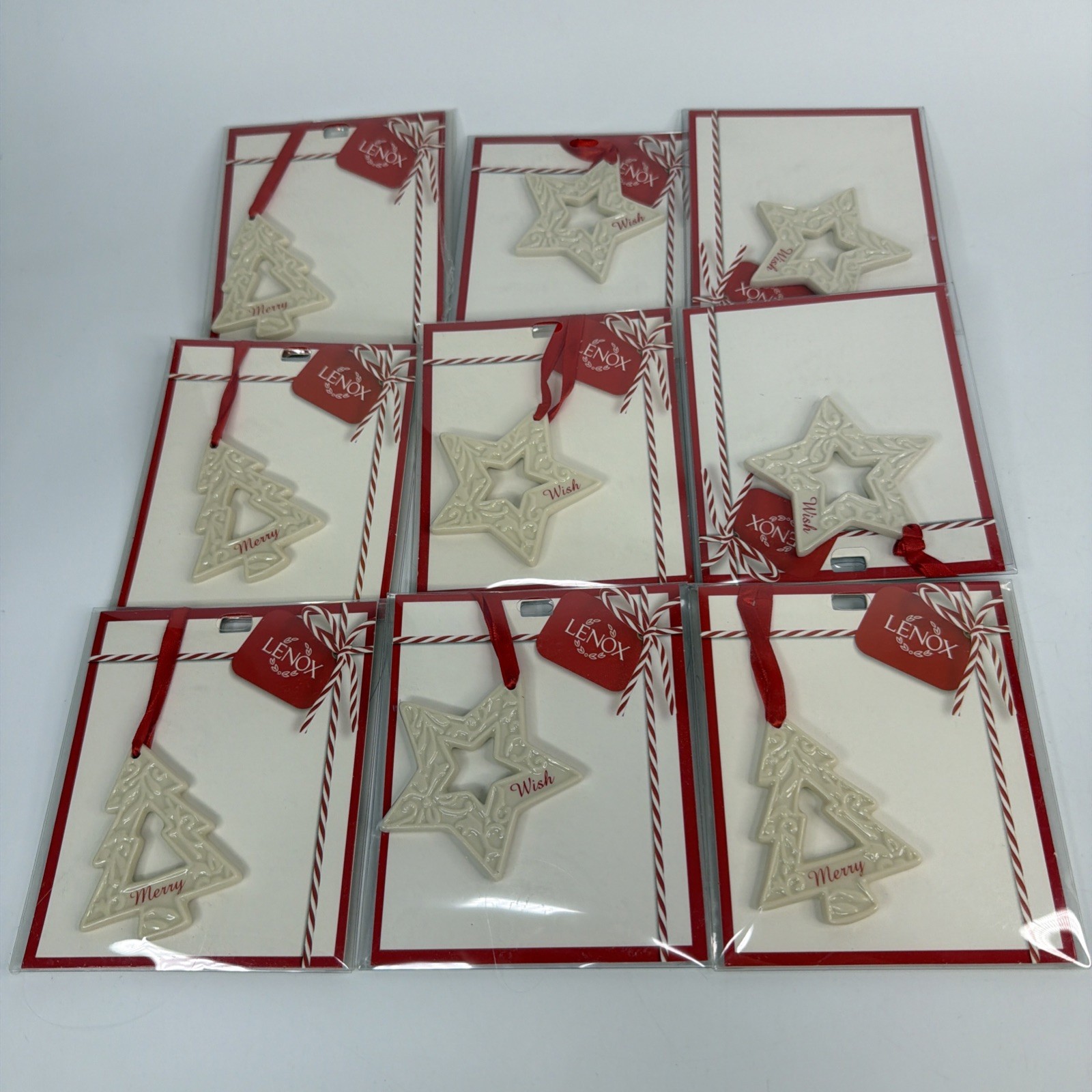 9 Lenox Merry Tree And Wish Star Charm Ornament 3\