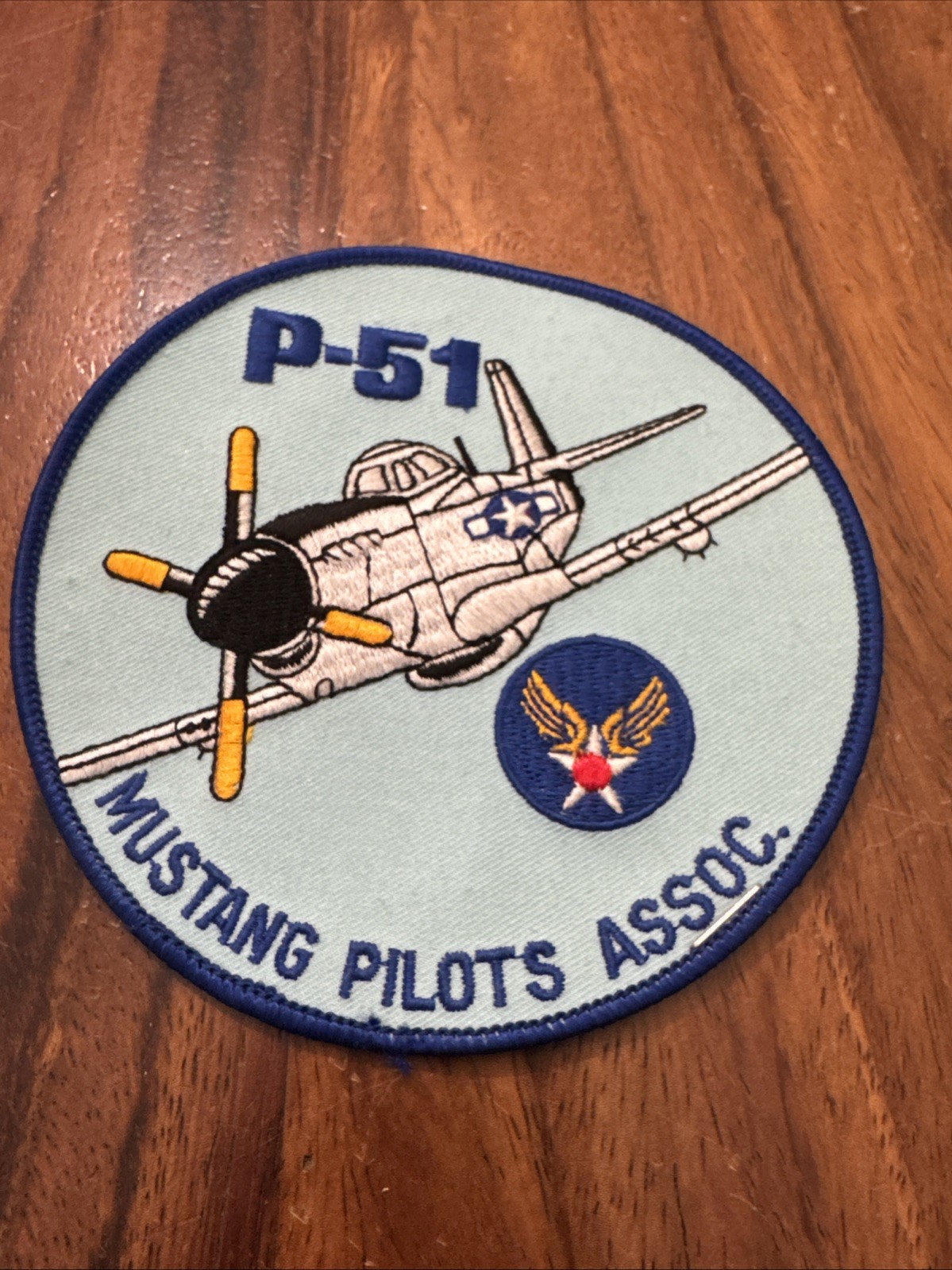 VTG P-51 Mustang Pilots Assoc. Patch Embroidered USAAF Fighter Plane Aviation 5
