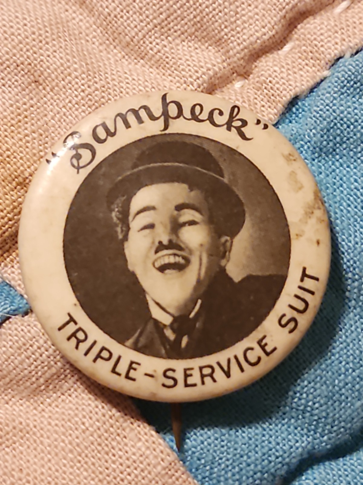 rare 1920's CHARLIE CHAPLIN Sampeck Triple Suit 1.25