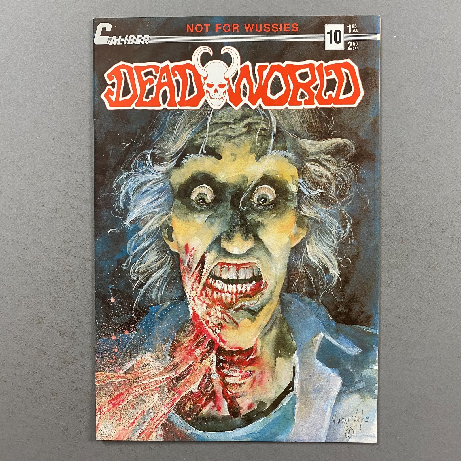 DEADWORLD 10 CROW PREVIEW BACK COVER AD (1988, CALIBER COMICS)