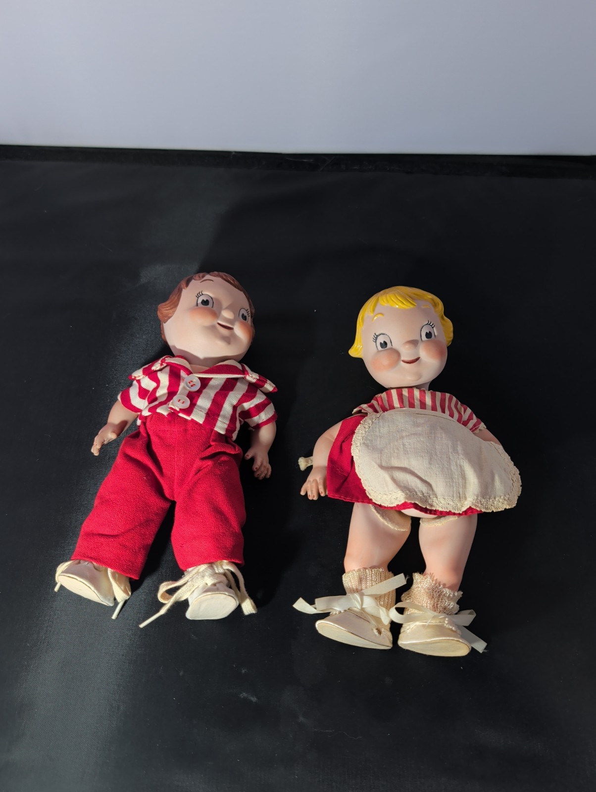 Vintage Campbell’s Soup Kids Dolls Boy & Girl Pair Original Clothes Made in USA