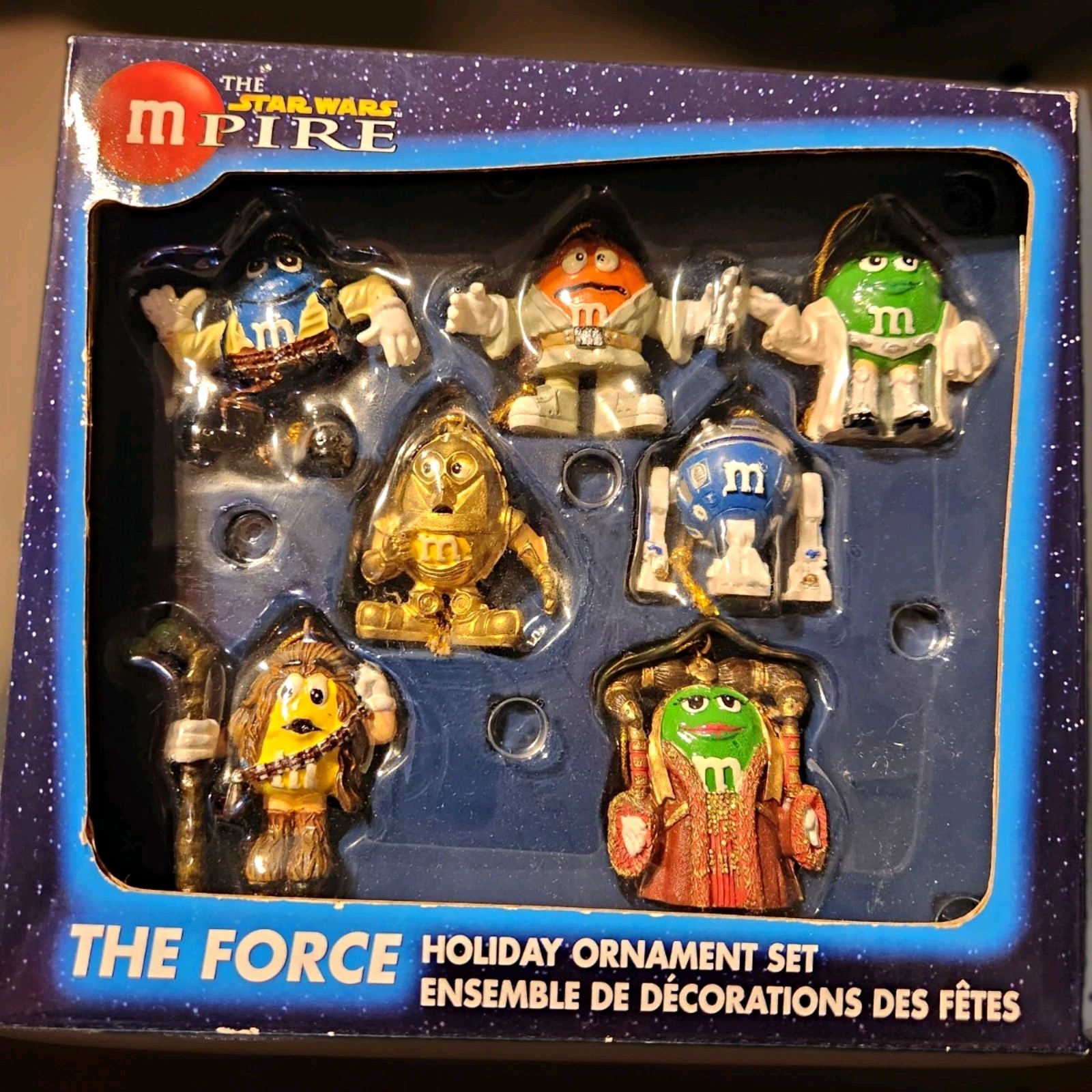 M&M\'s Star Wars Holiday Christmas Ornament Set 6-Piece Hanging Decorative