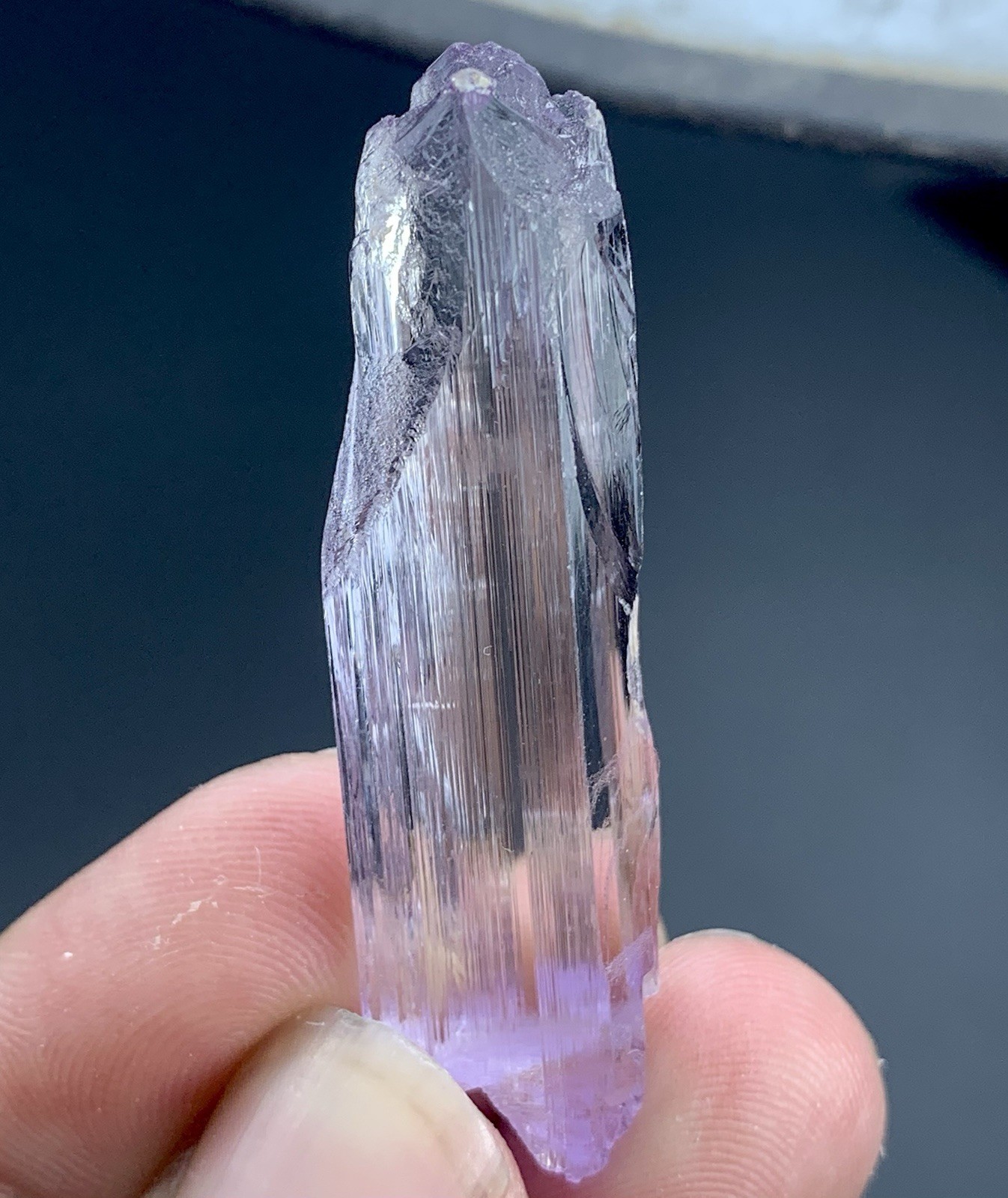 60 Cts Top Quality  Kunzite Crystal  From Afghanistan 50x10x12 mm