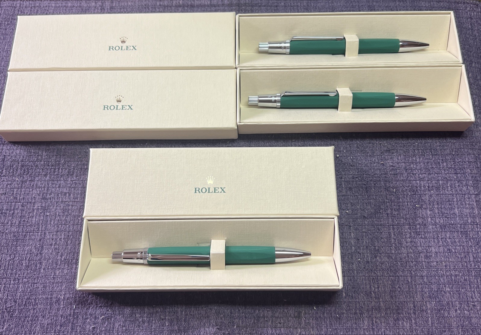 Rolex/Carand’Ache Green Pen From Authorized agent Gift.New In box❗️great🎁